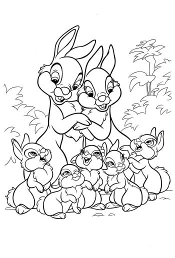 Семья зайцев