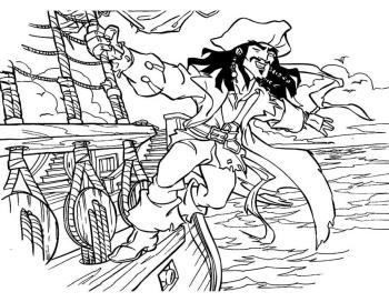 Джек Воробей на корабле