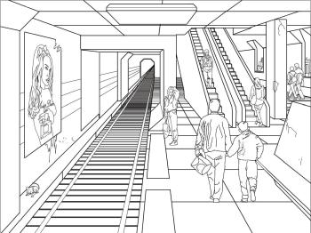 Рисунок Метро