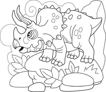 Маленький трицератопс