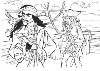 Раскраска Джек пират