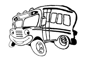 раскраска автобус