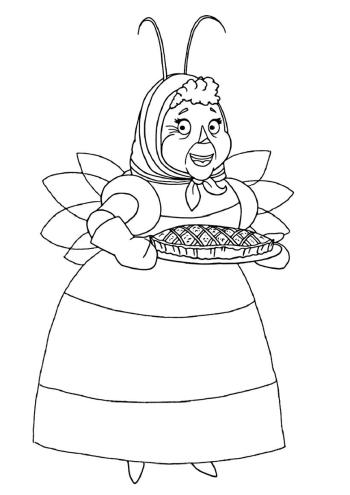 Баба Капа с пирогом