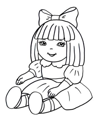 Кукла и бант