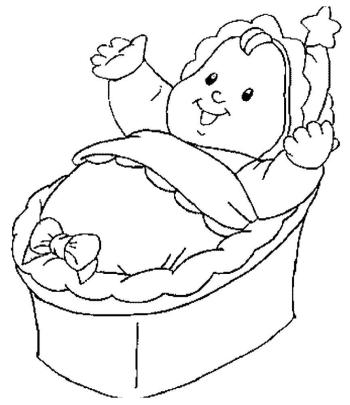 Кукла в люльке
