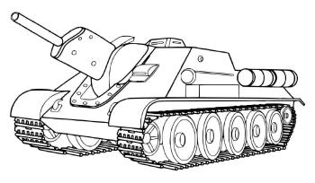 Танк САУ СУ 122