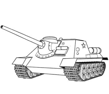 Танк САУ СУ 100