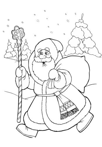 Мороз Иванович в лесу