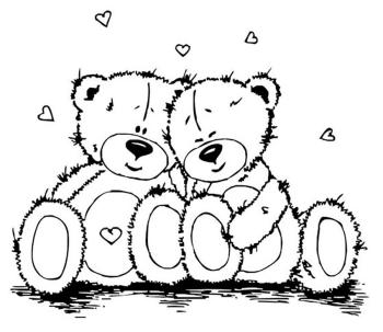 Рисунок Мишка тедди