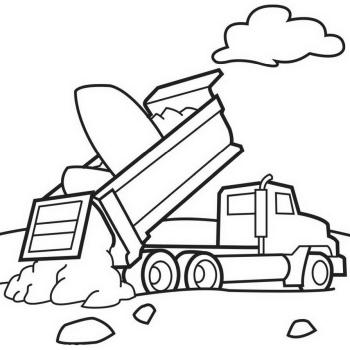 Грузовик в работе