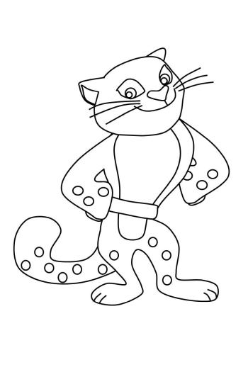 Леопард рисунок