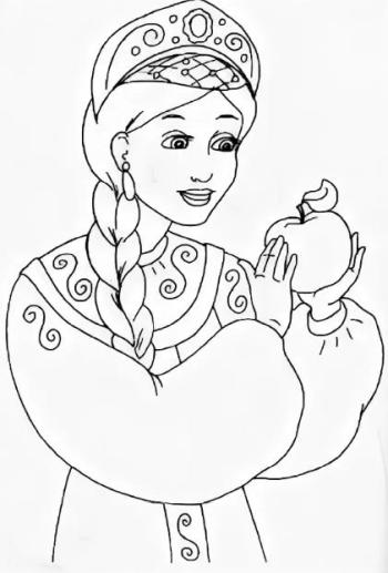 Царевна с яблоком