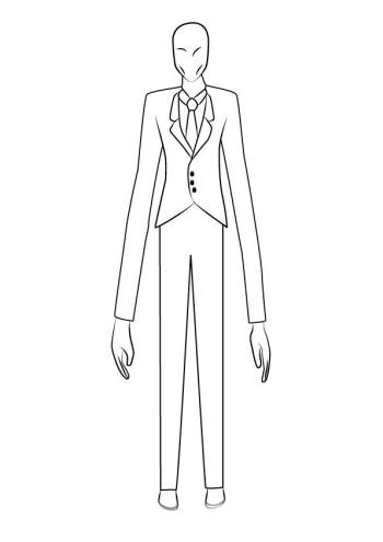 Раскраска Слендермен