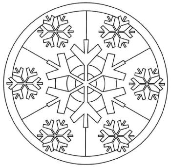 Круглая снежинка