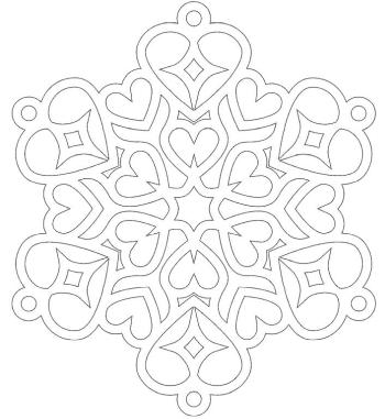 Ажурная снежинка