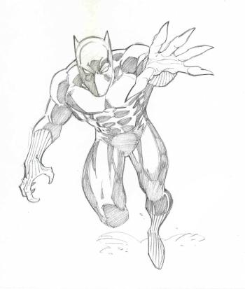 Раскраска Черная пантера