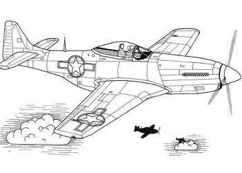 Военный самолет со звездой