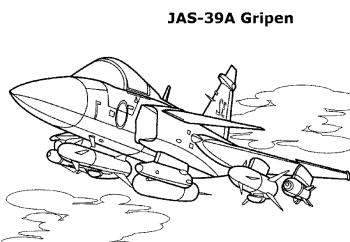 Военный самолет с бомбами