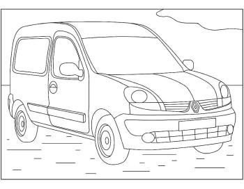 раскраска рено