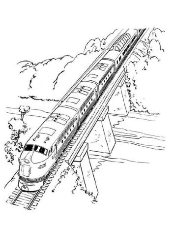 Поезд на рекой