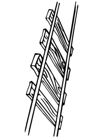 Рельсы и шпалы