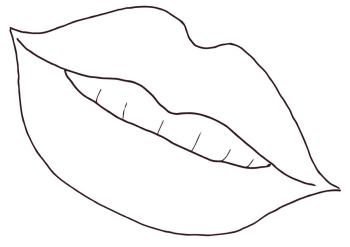 Губы в улыбке