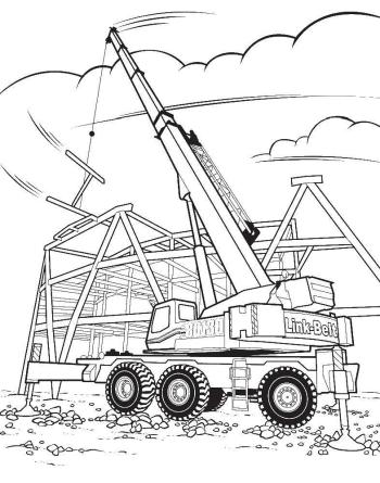 Автокран строит