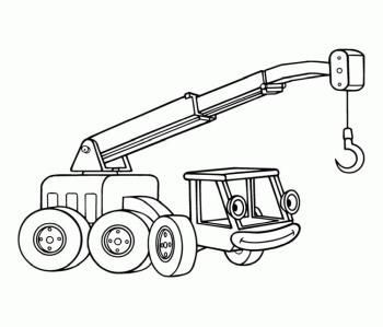 Автокран с глазами