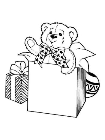 Новогодний подарок мишка