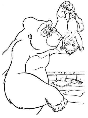Горилла и ребенок