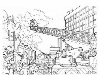 Пожарные за работой