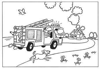 Пожарные едут на вызов