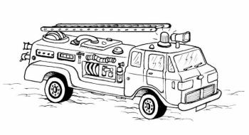 Раскраски Пожарные