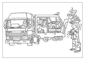 Автовоз с водителем