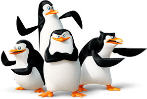 раскраски пингвины из Мадагаскара